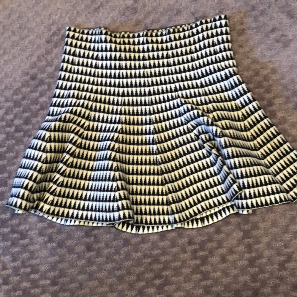 Aqua fit and flare skirt.